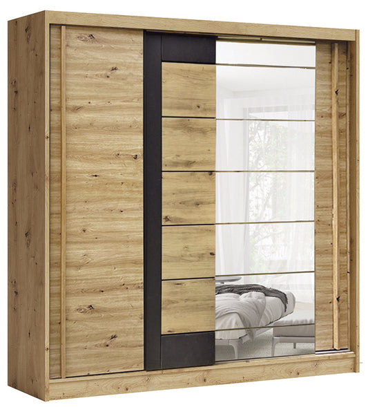 Avantgarde 2 Door Mirrored Sliding Wardrobe 200/215/60 - AV4-20