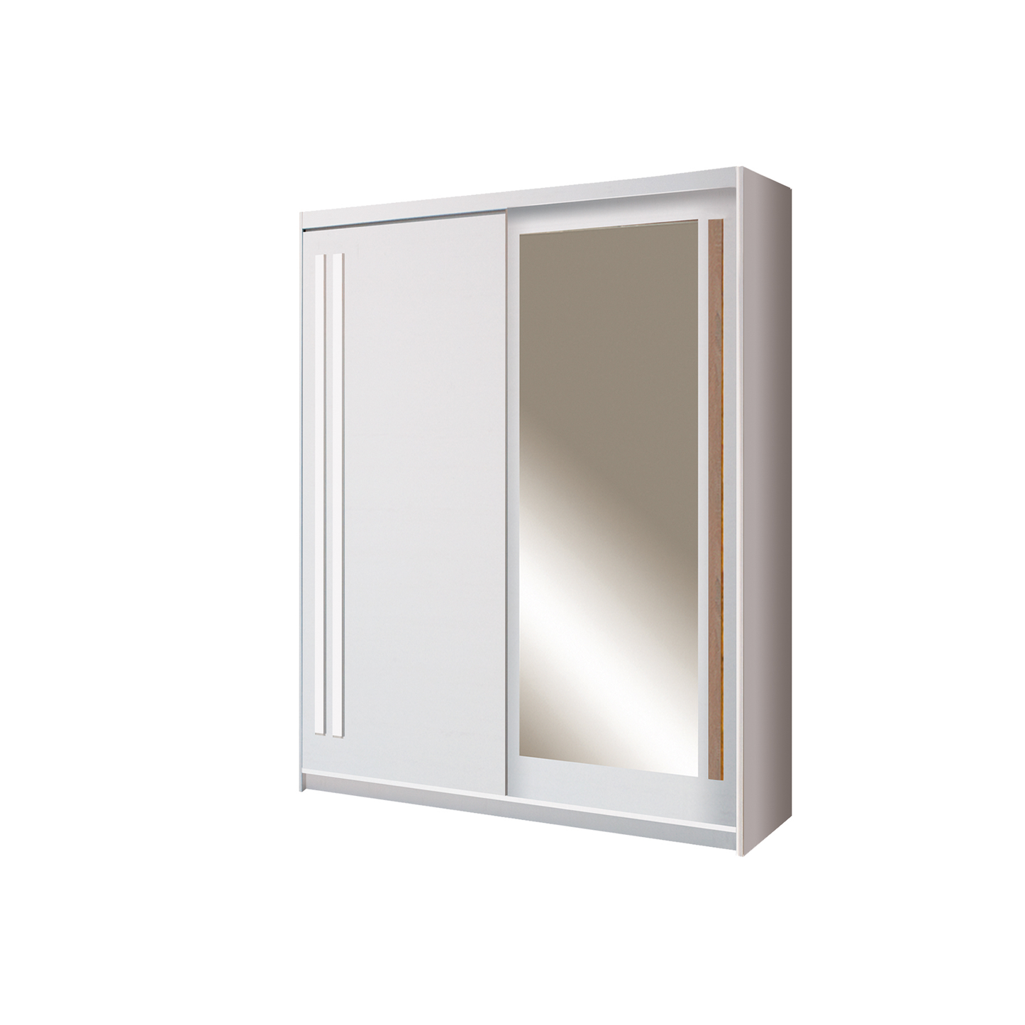 Effect 2 Door Mirrored Sliding Wardrobe - EF1