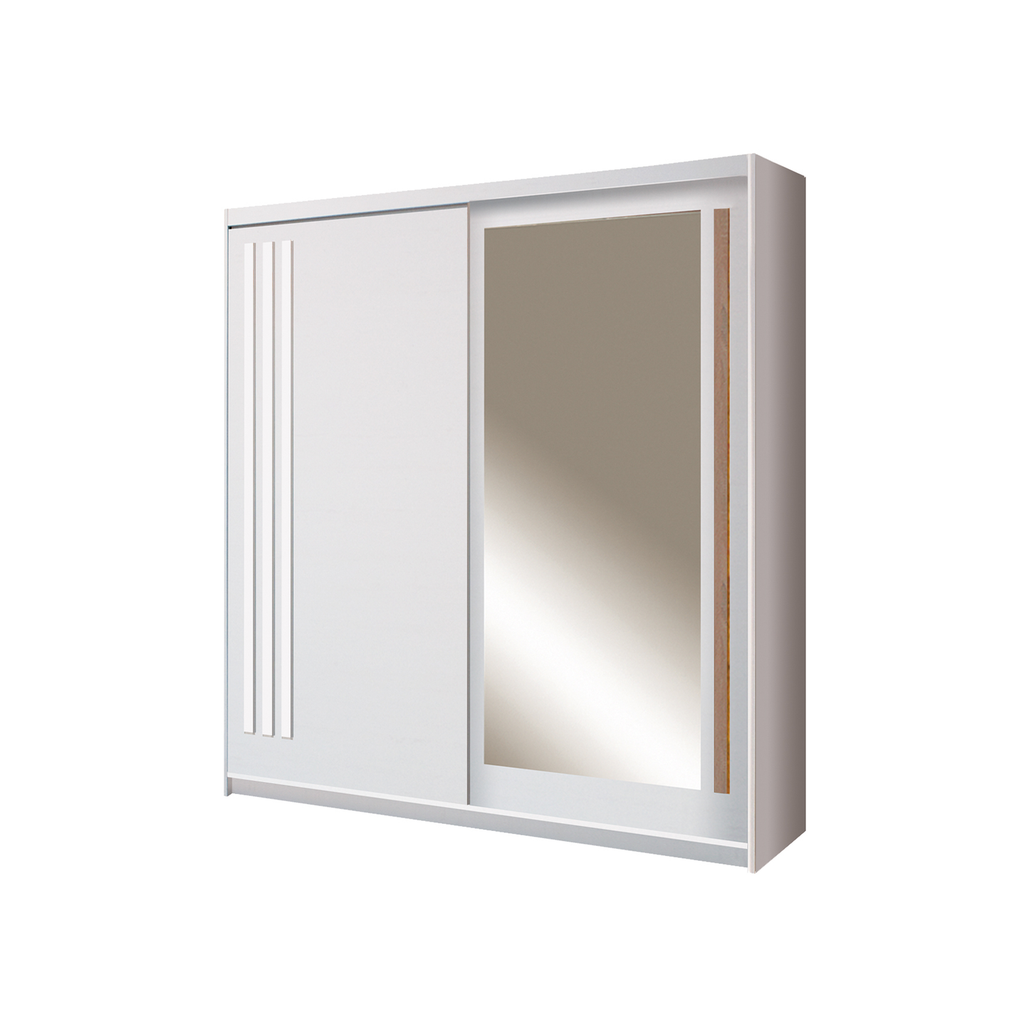 Effect 2 Door Mirrored Sliding Wardrobe - EF1