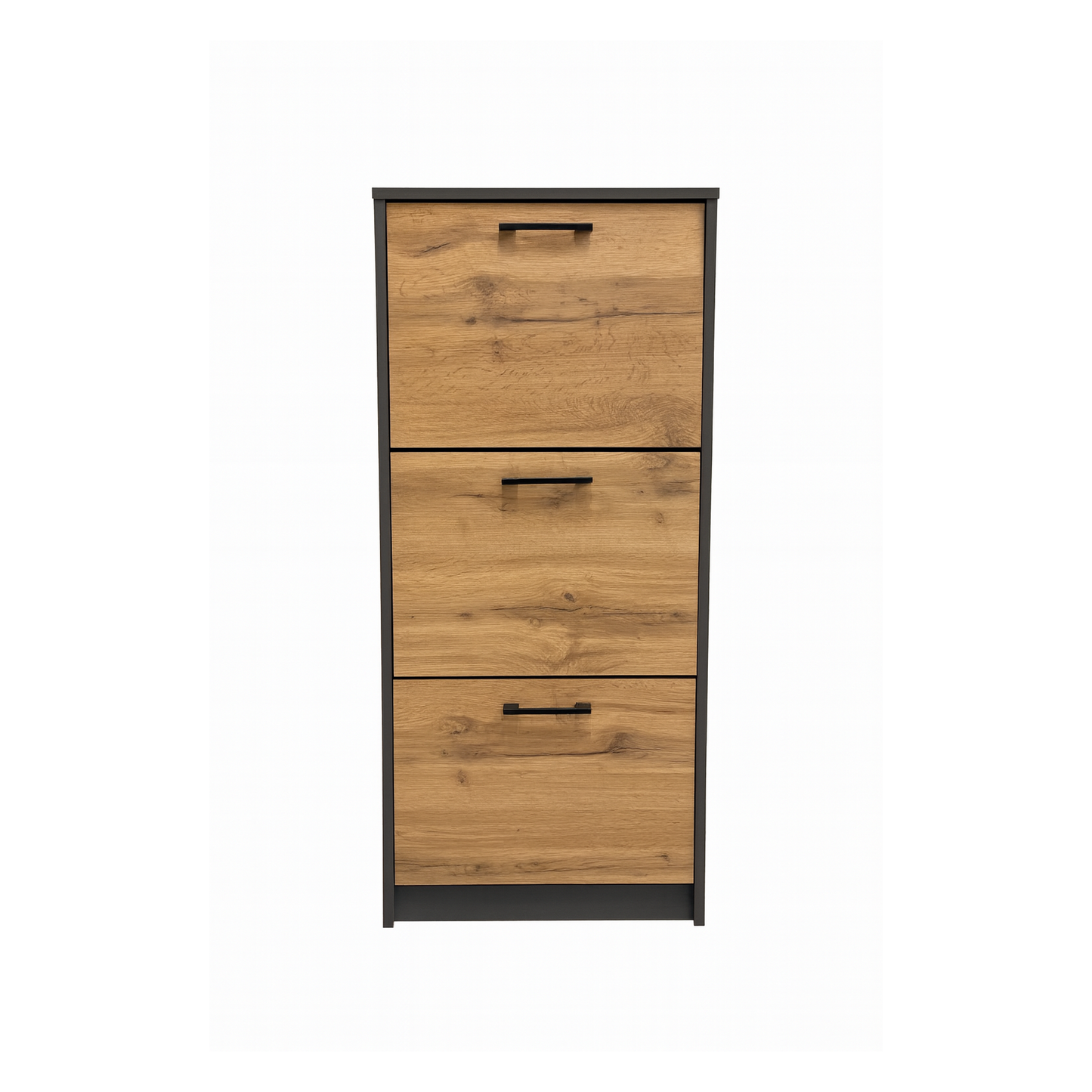 Windsor Shoe Cabinet Graphite and Wotan Oak 50/116/28 - KO24