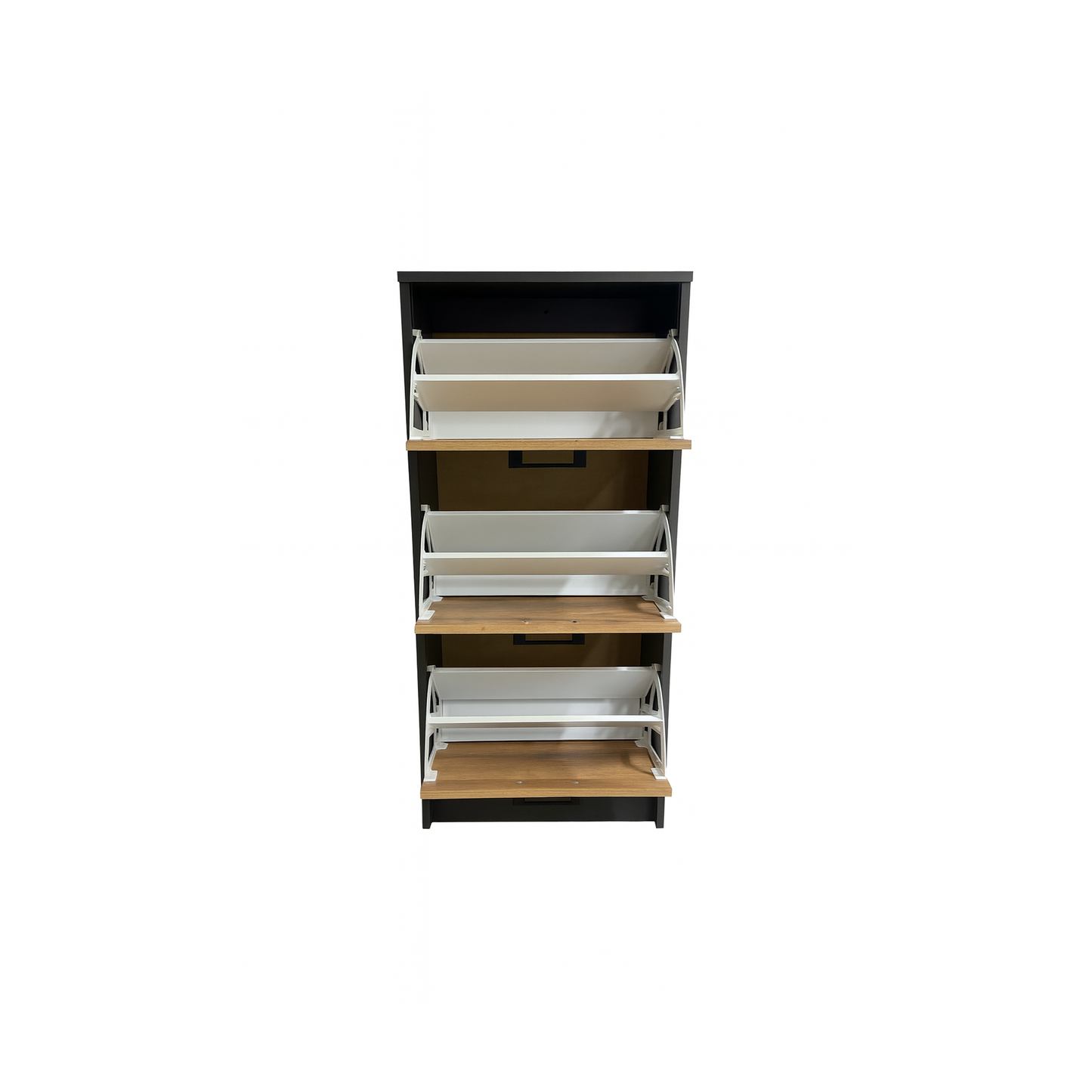 Windsor Shoe Cabinet Graphite and Wotan Oak 50/116/28 - KO24
