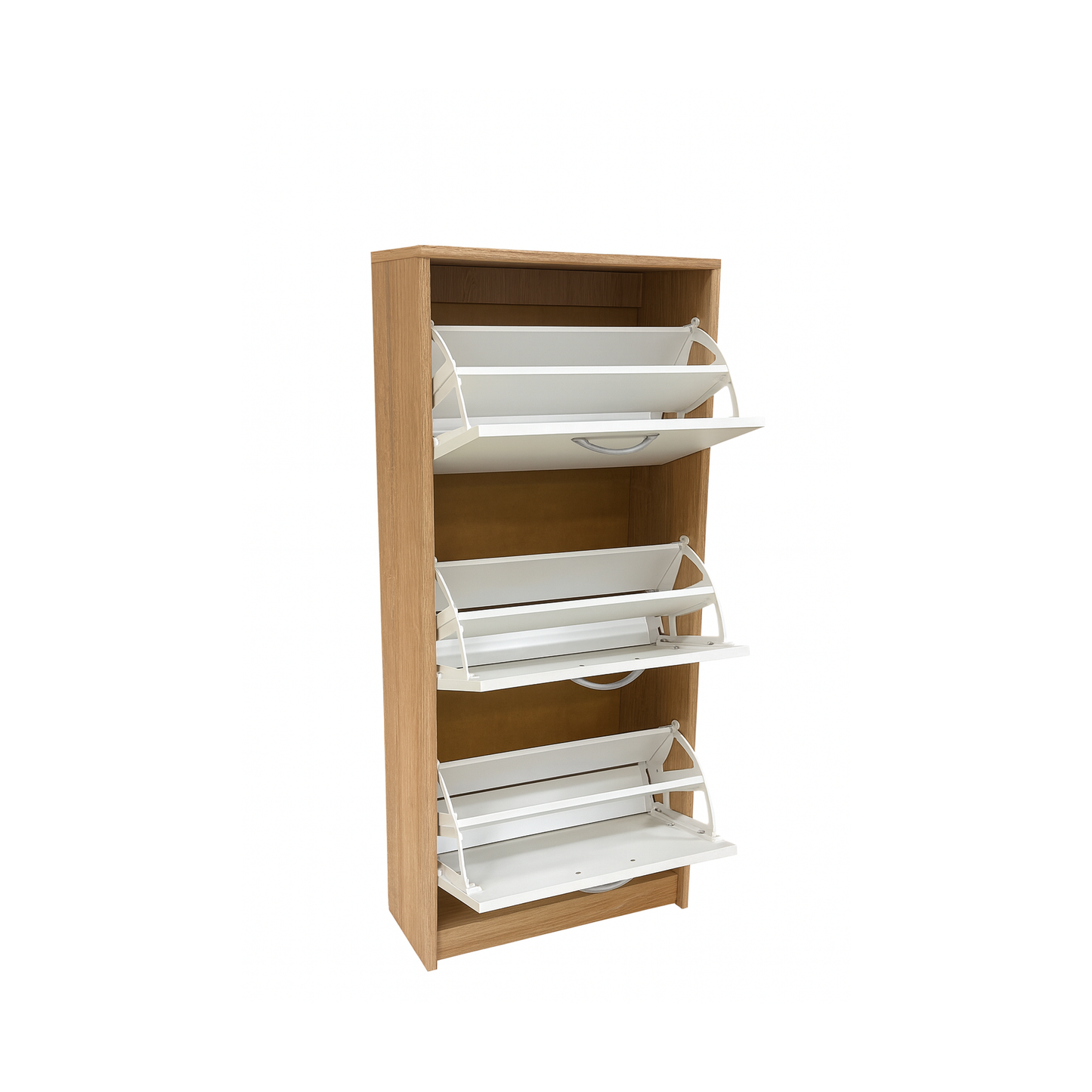 Windsor Shoe Cabinet White and Sonoma Oak 50/116/28 - KO24