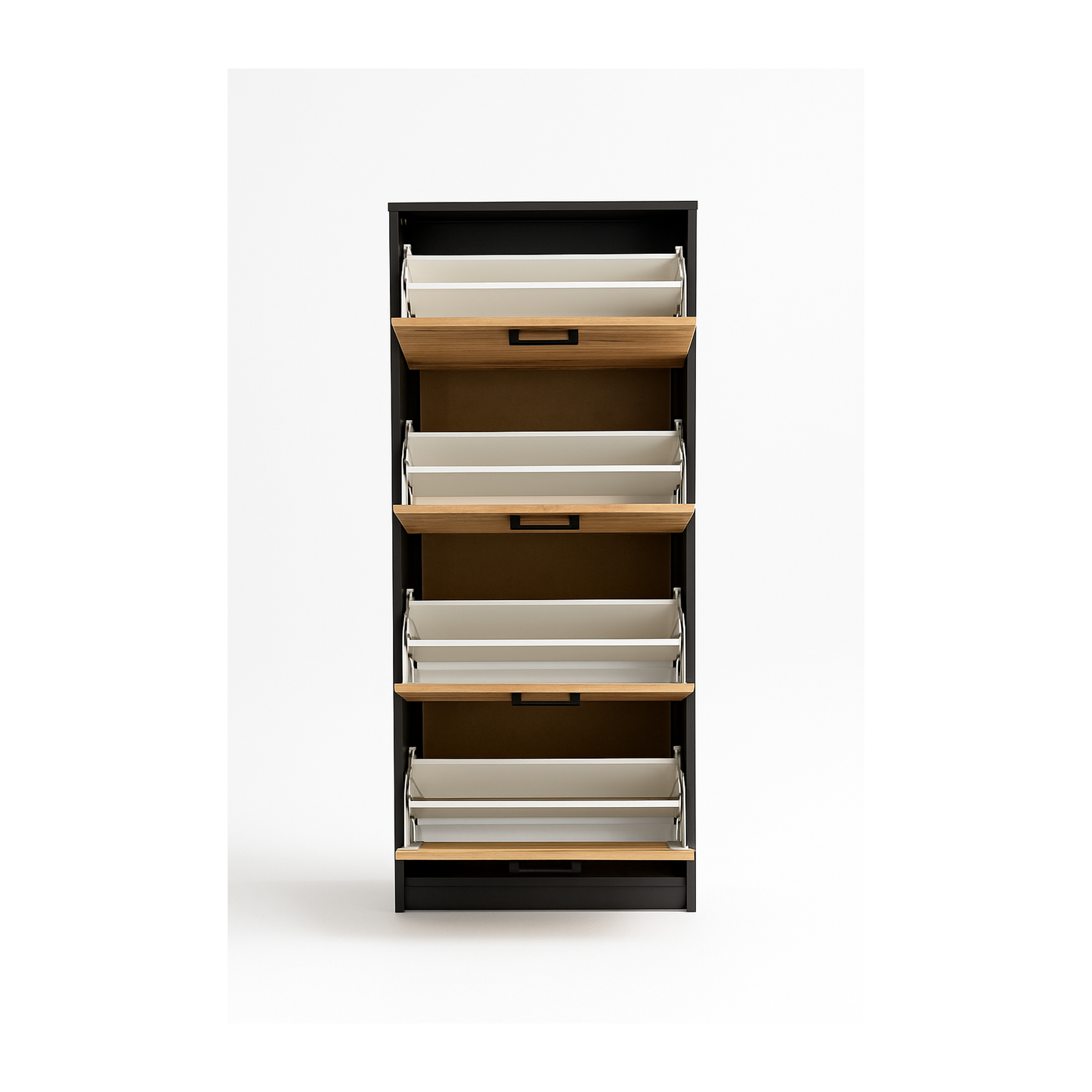 Windsor Shoe Cabinet Graphite and Wotan Oak 50/152/28 - KO25