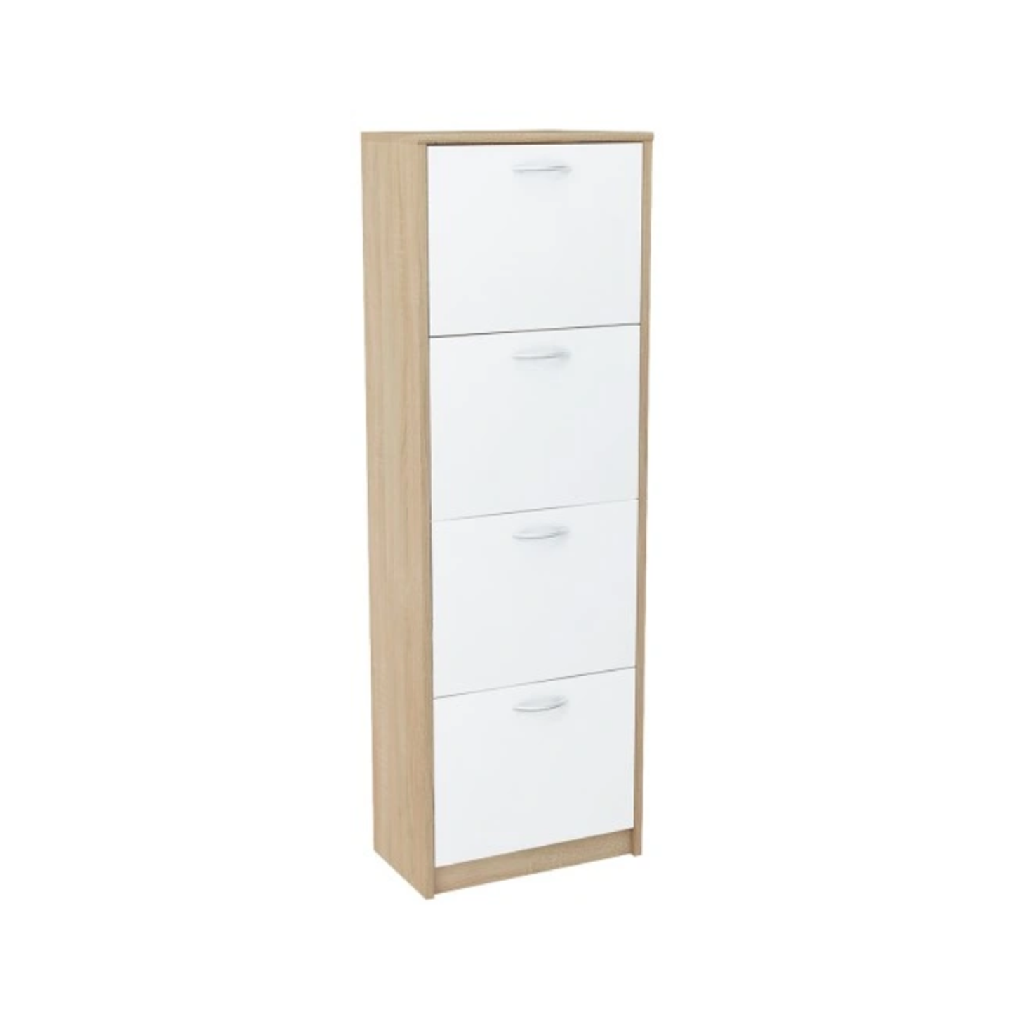 Windsor Shoe Cabinet White and Sonoma Oak 50/152/28 - KO25