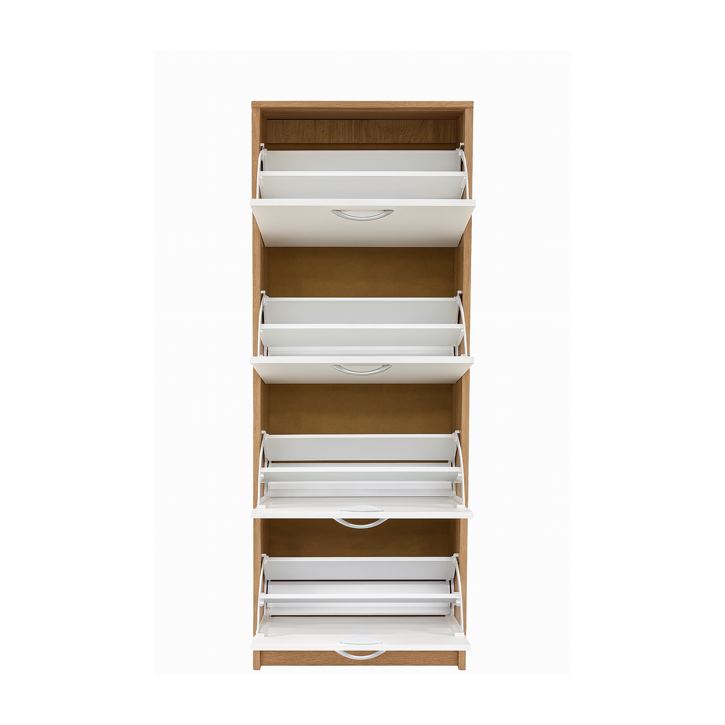 Windsor Shoe Cabinet White and Sonoma Oak 50/152/28 - KO25