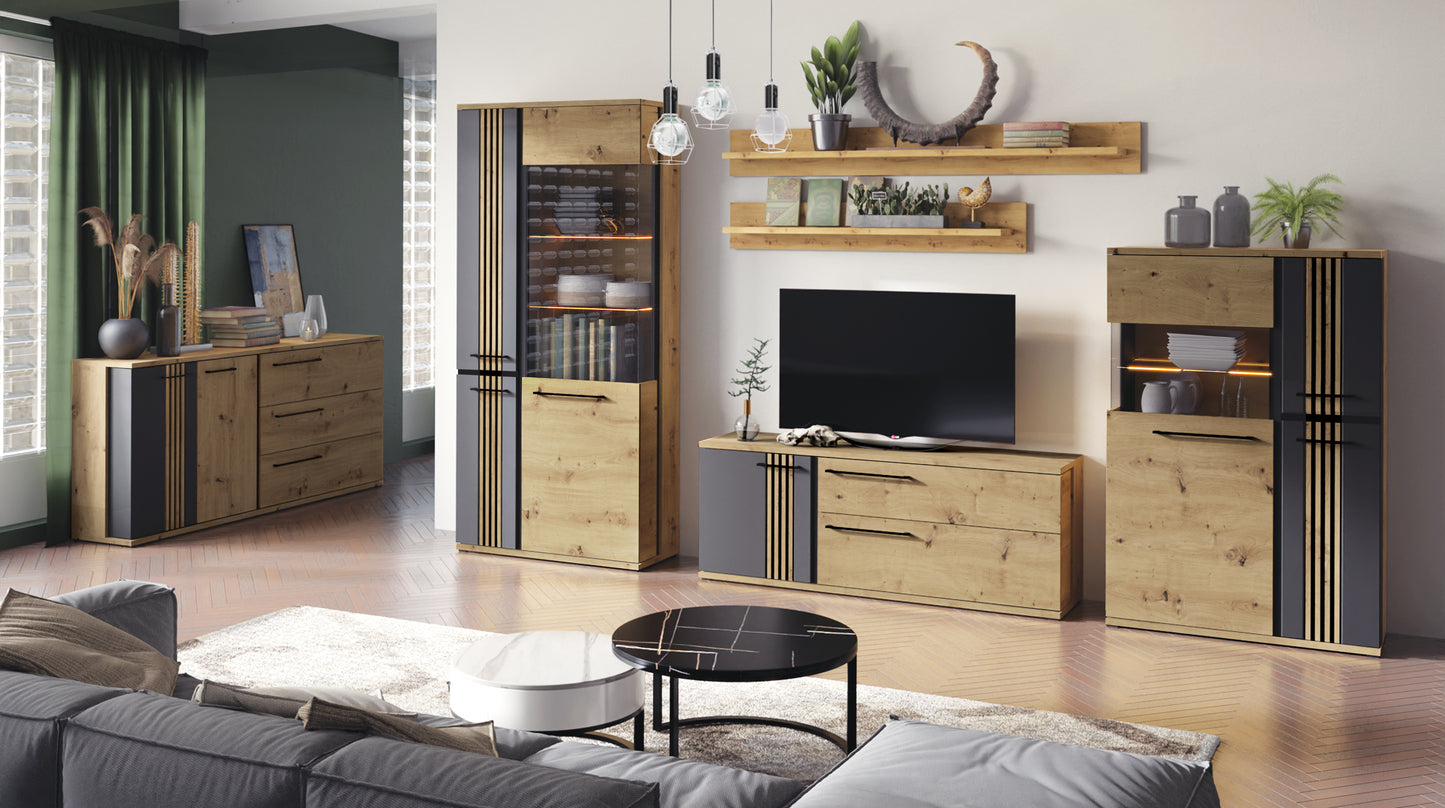 Molto 2 Door and 3 Drawer Extra Large Sideboard 180/86/37 - ML13