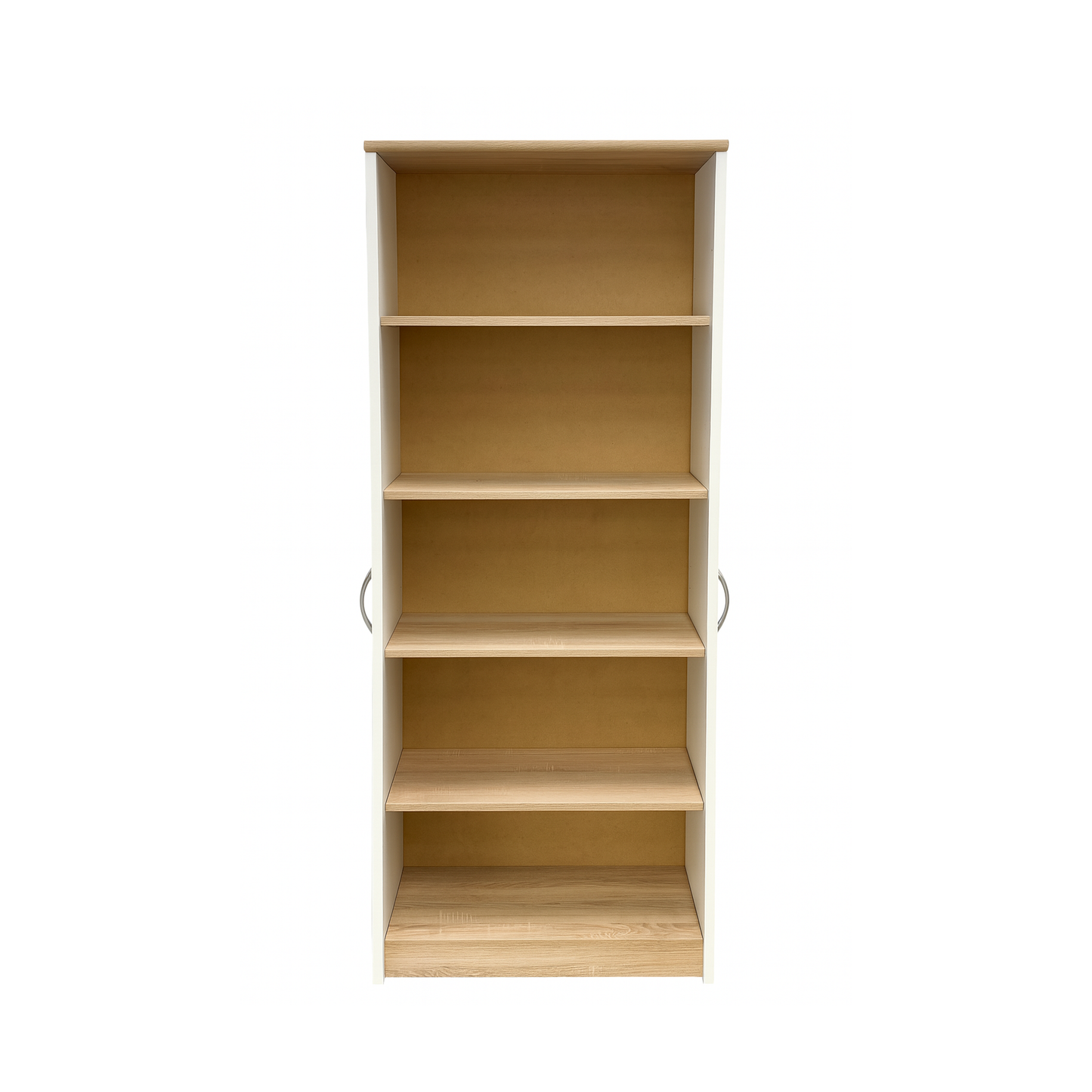 Windsor Double Wardrobe with Shelves White and Oak Sonoma 74/180/35 - RO05