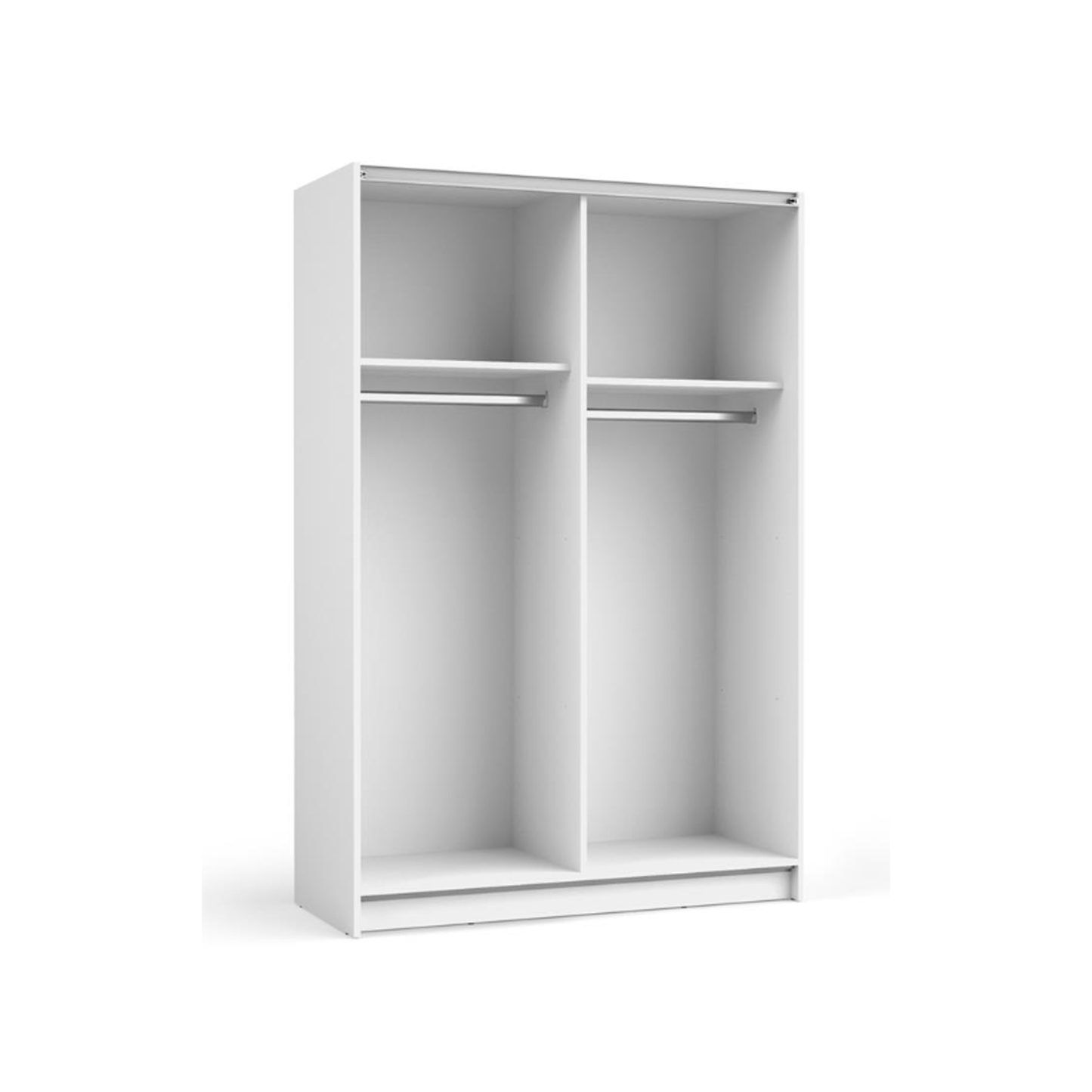 Sofia 2 Door Mirrored Sliding Wardrobe White