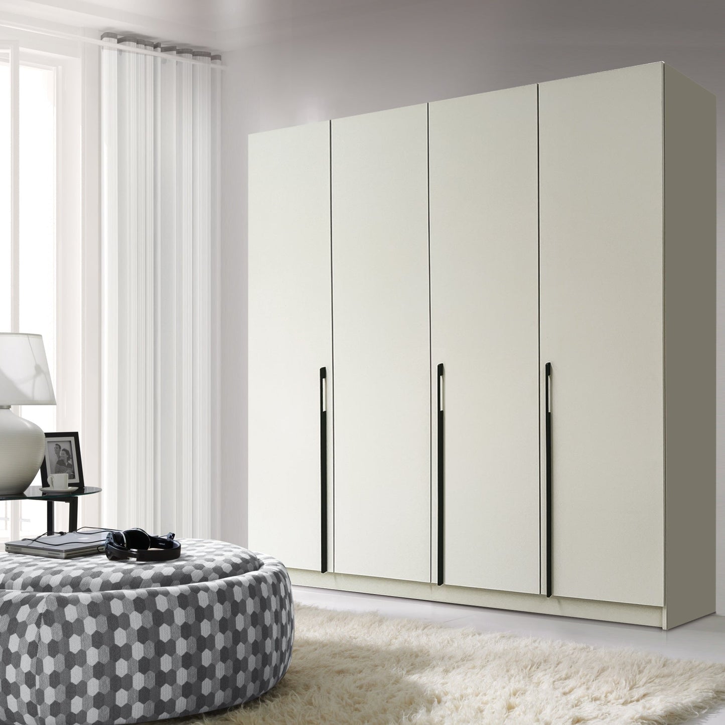 Denver 4 Door Wardrobe 200/215/60 - DEN1-20