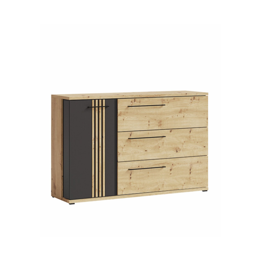 Molto 1 Door and 3 Drawer Sideboard 130/86/37 - ML12
