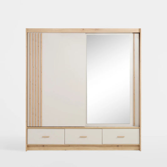 Nevada 2 Door Mirrored Sliding Wardrobe 200/215/60 - NV-200
