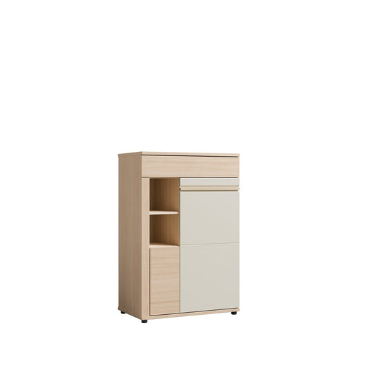Oslo 1+1 Door and 1 Drawer Tall Sideboard 78/120/38 - OS15