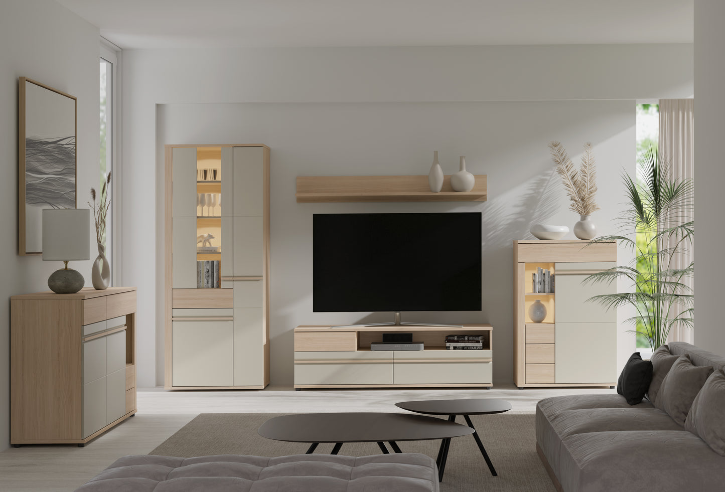 Oslo 2 Door and 2+2 Drawer Sideboard 130/90/44 - OS12