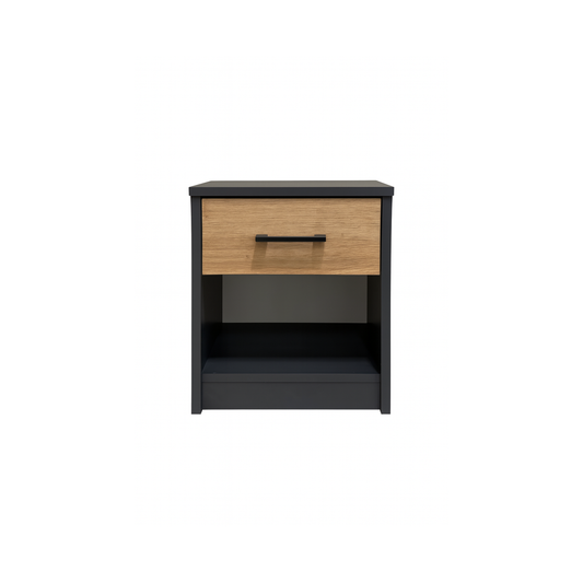 Windsor Night Stand Graphite and Wotan Oak 34/46/35 - SN01