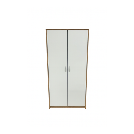 Windsor Double Wardrobe White and Sonoma Oak 86/193/54 - SZ04