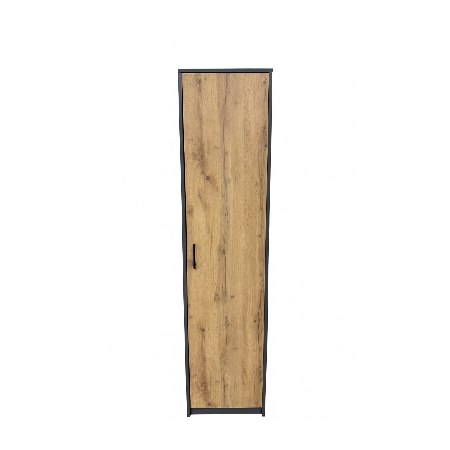 Windsor Single Wardrobe Graphite and Wotan Oak 45/193/54 - SZ07