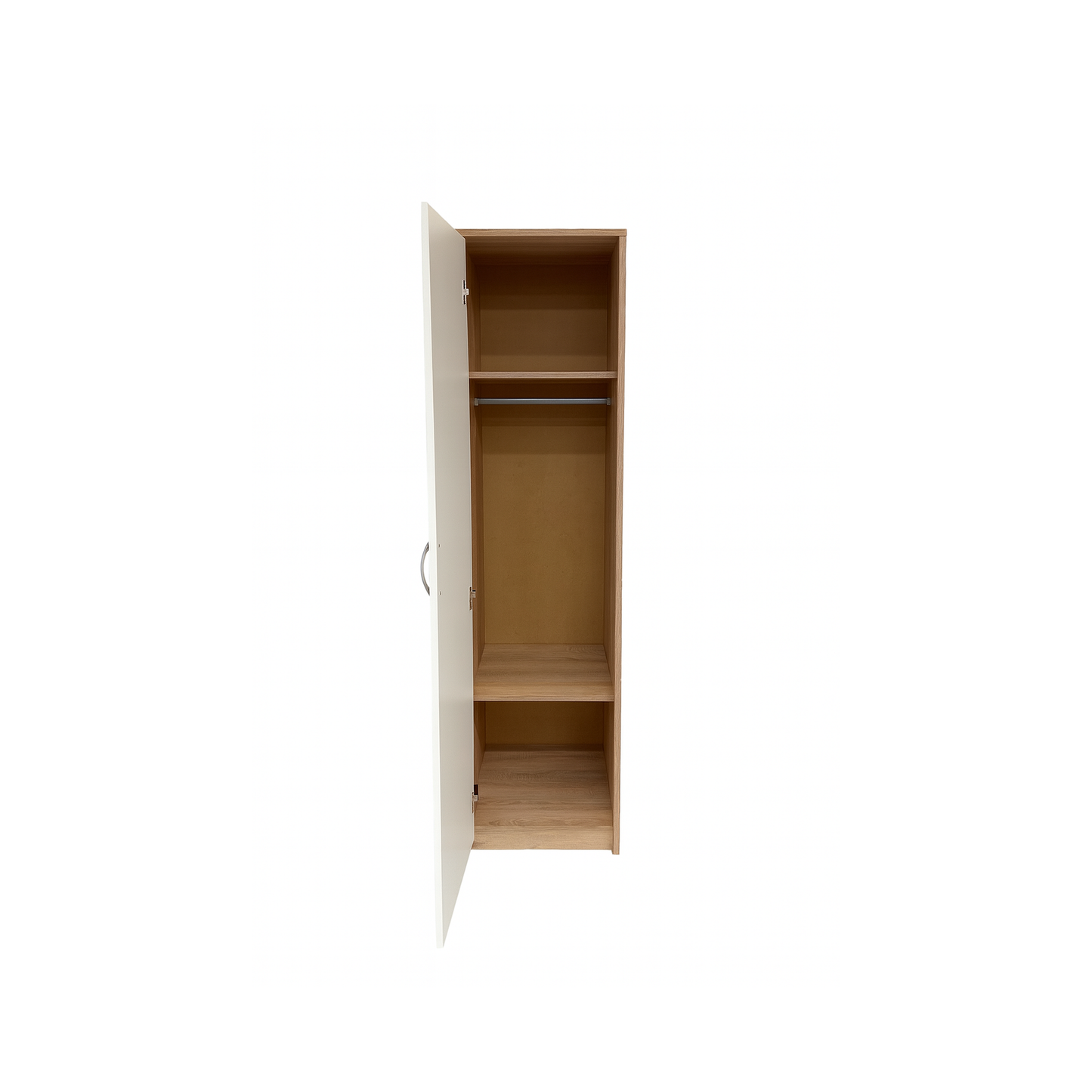 Windsor Single Wardrobe White and Sonoma Oak 45/193/54 - SZ07